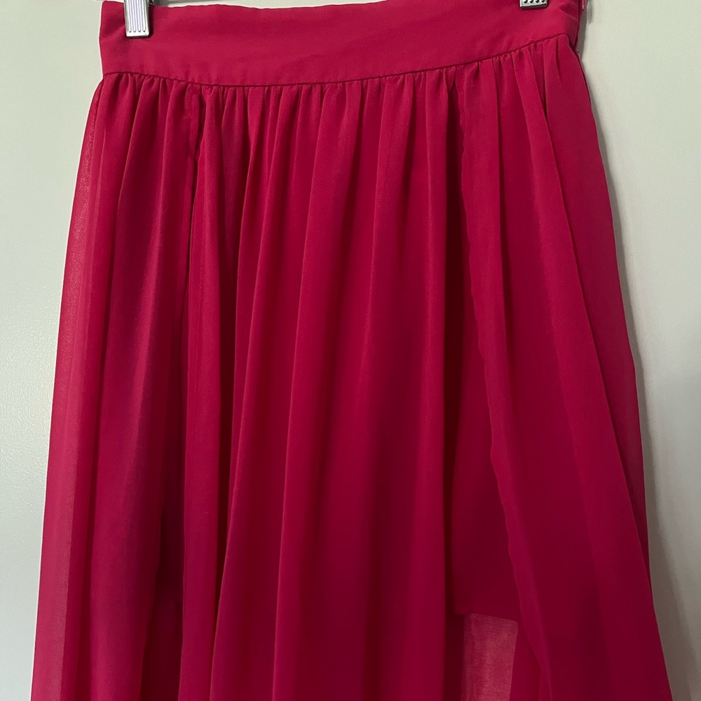 Keepsake the label maxi skirt w double split fuchsia sz S - Picture 4 of 7